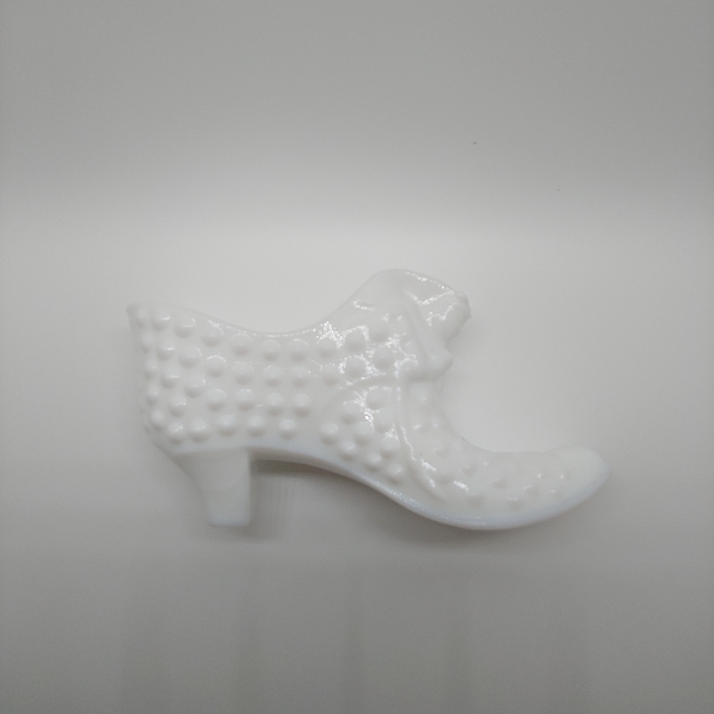 Vintage Fenton Milk Glass Hobnail Shoe - Picture 5 of 7